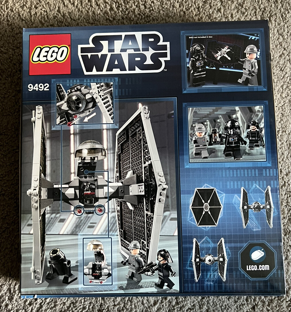 2012 Lego Star Wars Tie Fighter 9492 Set MIB Minifig R5-J2 Pilot