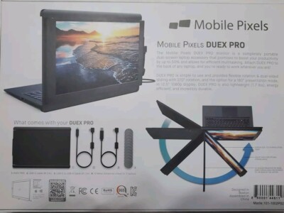 Mobile Pixels DUEX PRO 12.5in Full HD IPS Portable Monitor 101-1002P02