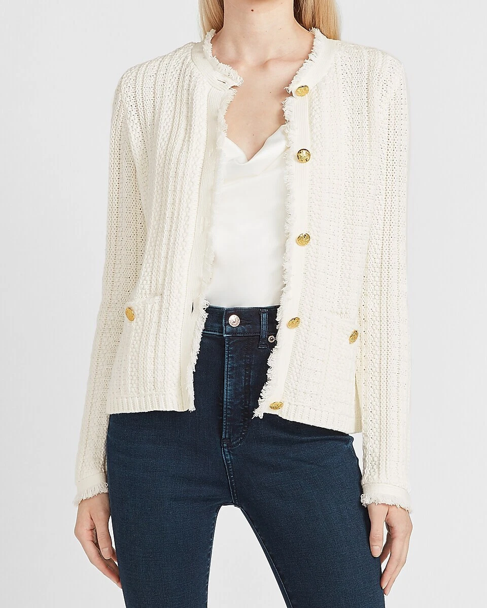 Fringe sweater jacket cheap
