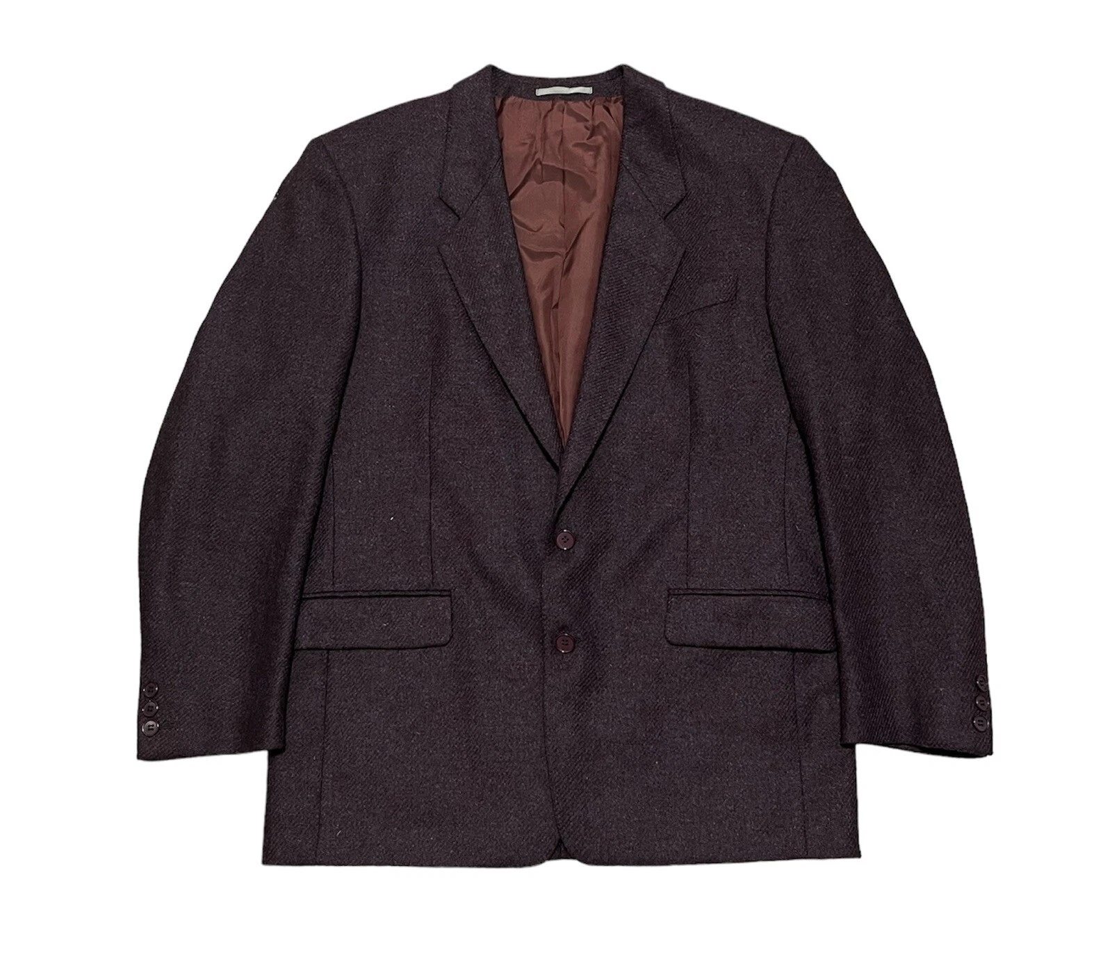 Giacca blazer vintage Kenzo uomo viola rosso sangue lana lusso taglia 5