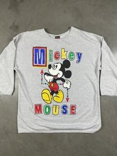 Vintage Mickey Mouse Unlimited Land’N Sea 3/4 Sleeve Shirt XL Made in USA