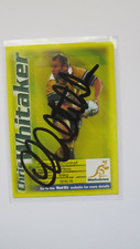 2002 Weetbix Eat n Win Wallabies Card - Chris Whitaker with autograph