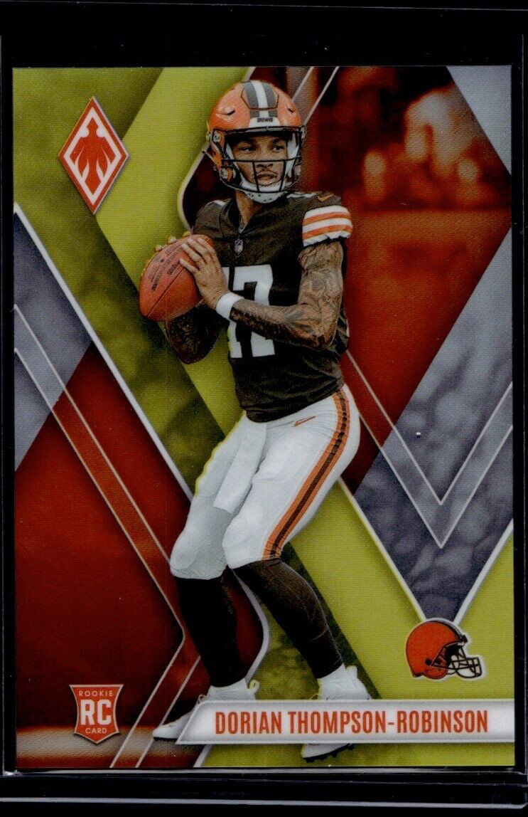 2023 Phoenix Football Dorian Thompson-Robinson BROWNS #124 Rookie RC Yellow /75