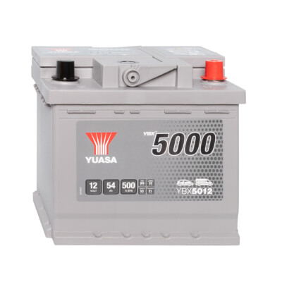 Yuasa 54Ah Autobatterie YBX5012 SMF 12V Silver High Performance Starterbatterie