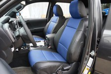 For Toyota Tacoma 2016-2023 Iggee Custom Made Fit 2 Front Seat Covers Blackblue For Toyota Tacoma 2016-2023 Iggee Custom Made Fit 2 Front Seat Covers Blackblue