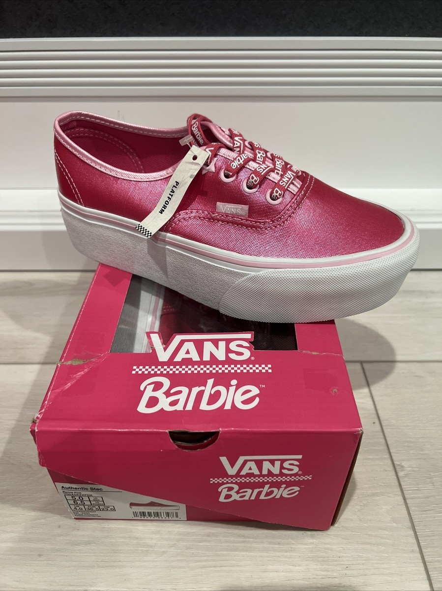Vans X Barbie Stackform Pink Women New in Box