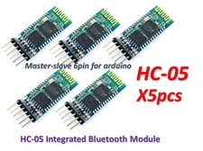 5pcs HC-05 Integrated Bluetooth Module Wireless Serial Port Module HC05