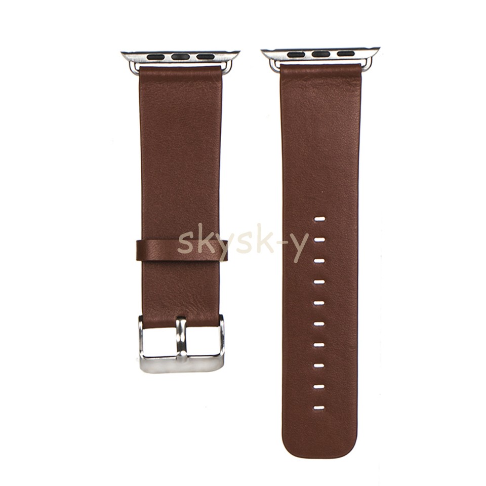 Genuine Leather Buckle Wrist Watch Strap Band Belt for iWatch Apple
