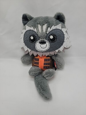 Rocket Raccoon Guardians of the Galaxy Talking Plush Marvel Mattel Stuffed 8''