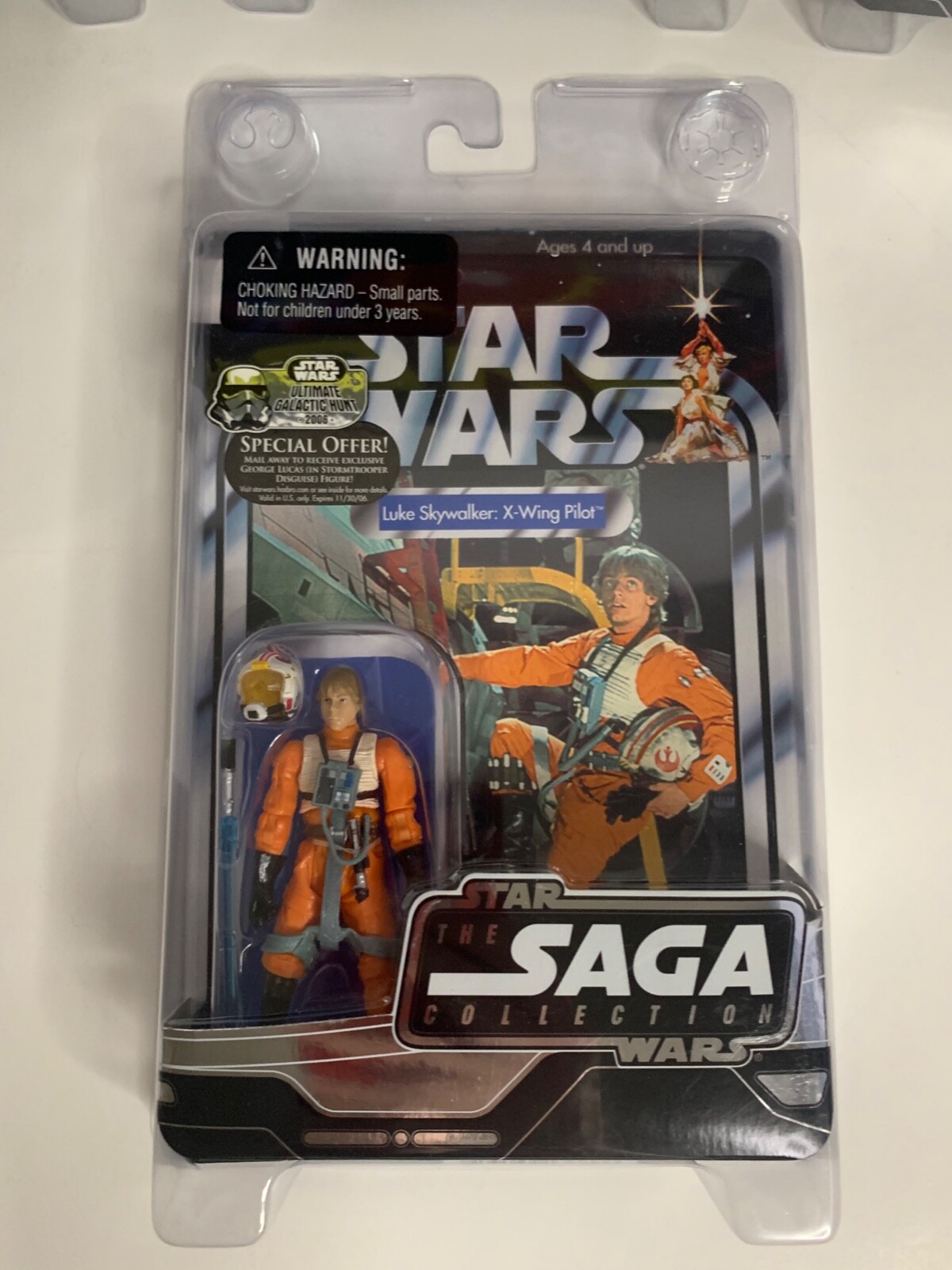 Star Wars OTC Saga Vintage cards ANH LOT of 6 MOC Luke,Leia,Han