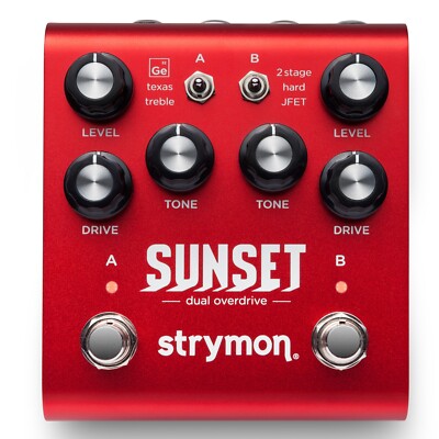 Strymon Sunset Dual Overdrive Effect Pedal - New