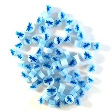 Dragonfly Murrine 33101 Blue Millefiori COE 90 Glacial Art Glass Fusing