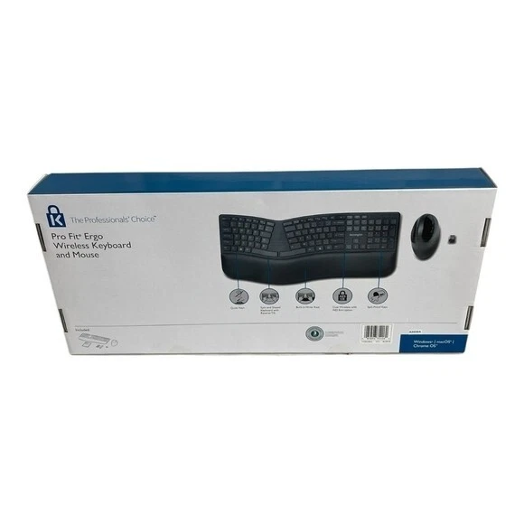 NIB Kensington Pro Fit Ergonomic Keyboard Wireless Keyboard Bluetooth Keyboard - Image 3 of 4