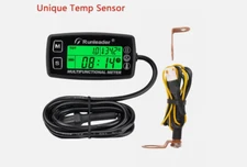 Digital Hour Meter Tachometer Engine Temp Gauge RPM Alert 3 Backlights Generator