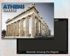 Parthenon Athens Greece Handmade 3.25" x 2.25" Fridge Magnet (PMD10039)