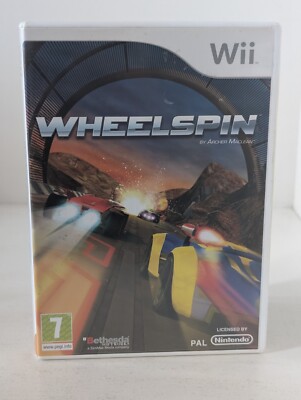 Nintendo Wii Wheelspin Archer MacLean European PAL 2009 Free Shipping Worldwide