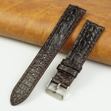 Crocodile Hornback Leather Watch Strap Genuine Crocodile Watch Band Men Handmade