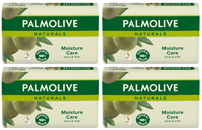 PALMOLIVE NATURALS Moisture Care Moisturizing Bar Soap with Olive Oil 4 x 90g