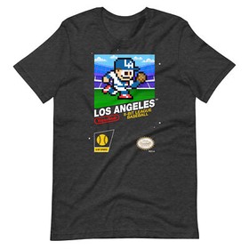 Los Angeles Dodgers LA Baseball Team Jersey Nintendo NES 8-bit Vintage T-Shirt