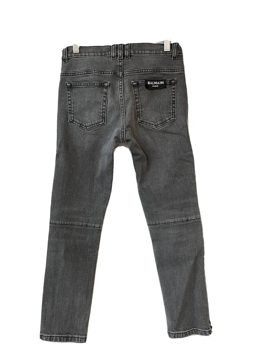 Boys black moto jeans cheap