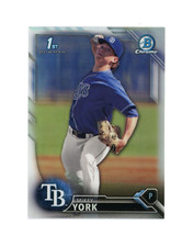 MIKEY YORK 2016 Bowman Chrome 1st Refractor Rc #BDC-119 Tampa Bay Rays