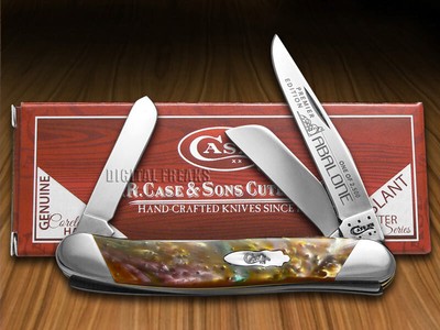 Case xx Medium Stockman Knife Slant Series Abalone Corelon 1/2500 Pocket S9318AB