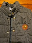 Vintage Lightning Bolt Brand Puffer  Vest Jacket M Retro RARE READ!! SEE PICS!! — photo 1