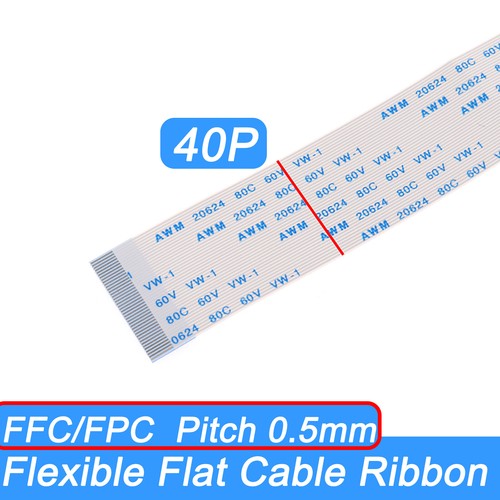 FFC/FPC Flexible Flat Cable Ribbon 40-Pin Forward/Reverse Pitch 0.5mm ...