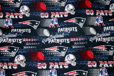 60 INCH WIDE NEW ENGLAND PATRIOTS NFL - 1/2 YARD 18X60 100 COTTON FABRIC