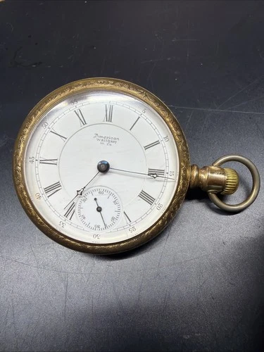 Antique American Waltham Watch Co. 18s Pocket Watch In Working Condition