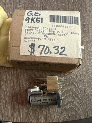 GE 9K51 Electromagnetic Relay PE-400-B1 Electronics Industrial Application
