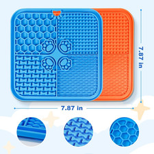 2 Pack Dog Lick Mat with Suction Cups Slow Feeder Pet Mat