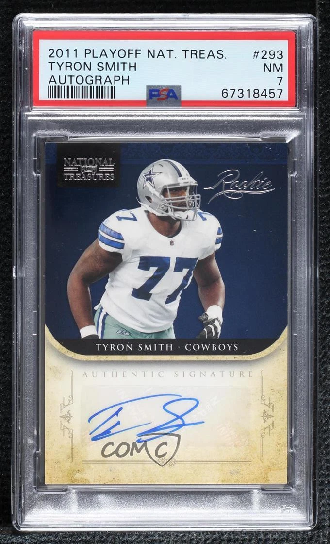 Tyron Smith Playoff National Treasures #293 Autograph