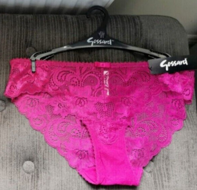 Rare Gossard Gypsy Fuchsia Briefs Size Small 10/12