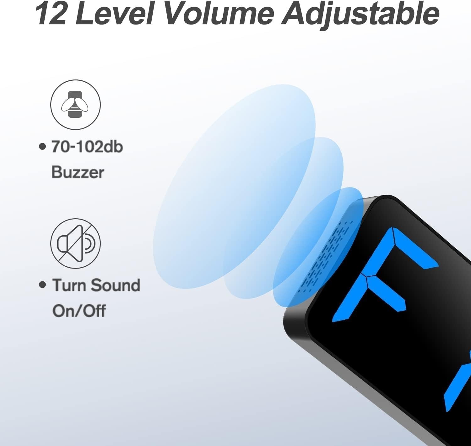 15" Gym Timer LED Wall Clock | Countdown Stopwatch