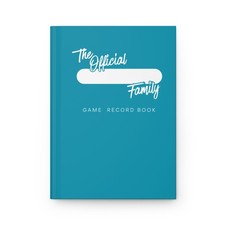 The Official Family Game Record Book Journal  Hardcover Matte