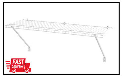 NEW 36 in. W x 12 in. D White Steel Wire Closet Shelf - Durable & Easy Install