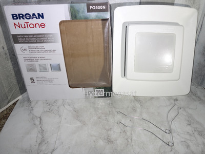 Broan NuTone FG500N Bath Exhaust Ventilation Fan LED Light Grille Cover Upgrade
