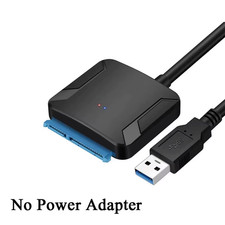SATA to USB 3.0 Adapter Cable for 2.5 3.5 SSD HDD SATA III Converter with Power