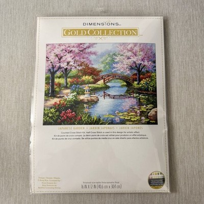 Dimensions The Gold Collection Counted Cross Stitch Kit Japanese Garden 70-35313