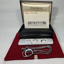 Minty MINOX C Silver 8x11mm Subminiature Camera Set w/ Box Case Manual