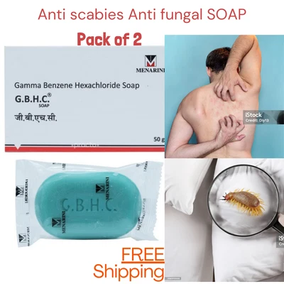 100% PURE Anti Krätze Seife Haut verursacht durch Krätze Käfer & Kopfläuse bei...
