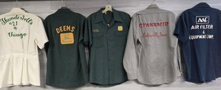 MENS LOT OF 7 VINTAGE SHIRTS CHAIN STITCHED VTG 50s 60 70s WORK COTTON TOUR