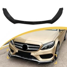 Front Spoiler Lippe Stoßstange Schwarz für Mercedes-Benz C Klasse W205 AMG 15-18