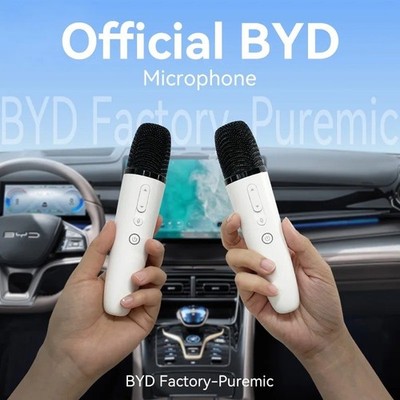 BYD & DENZA Offizielles Fabrik Auto Mikrofon mit Empfänger, Karaoke Mikrofon fo