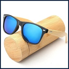Men Wooden Bamboo Sunglasses UV400 Polarized Driving Sports Eyewear