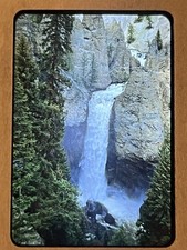 Waterfall (Tower Falls Yellowstone?) 1950s Kodachrome Red Border 35mm Slide