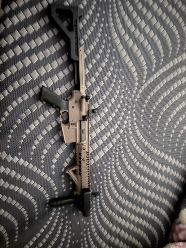 R. S. A .Y Rifle de aire BB con alimentación CO2 totalmente automático SBR X2