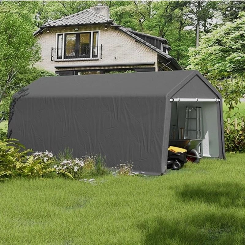 Tent Garage Motorcycle Bike Tent Storage Shed Tool Shed Winter Chicken Coop - Image 3 of 4