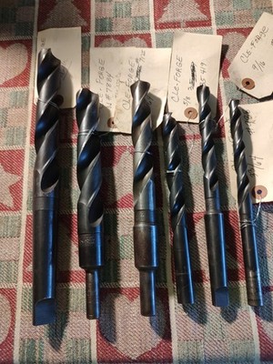 Lot of CLE-FORGE DRILL BITS large, high speed